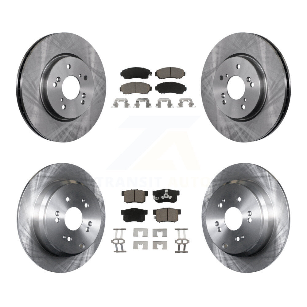 [Avant + Arrière] Kit de Disque et plaquette (céramique) de frein pour Honda CR-V Acura RDX K8C-101336