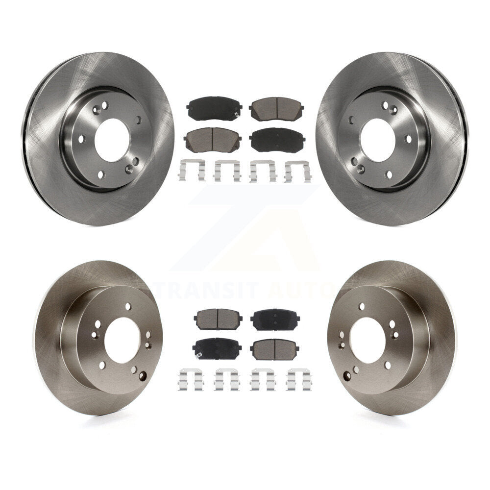 [Avant + Arrière] Kit de Disque et plaquette (céramique) de frein pour 2010-2012 Kia Rondo K8C-101342
