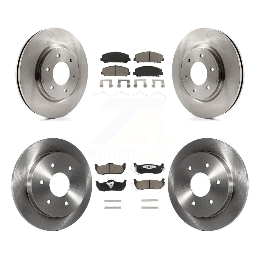 [Avant + Arrière] Kit de Disque et plaquette (céramique) de frein pour Nissan Titan Armada INFINITI QX56 TITAN K8C-101354