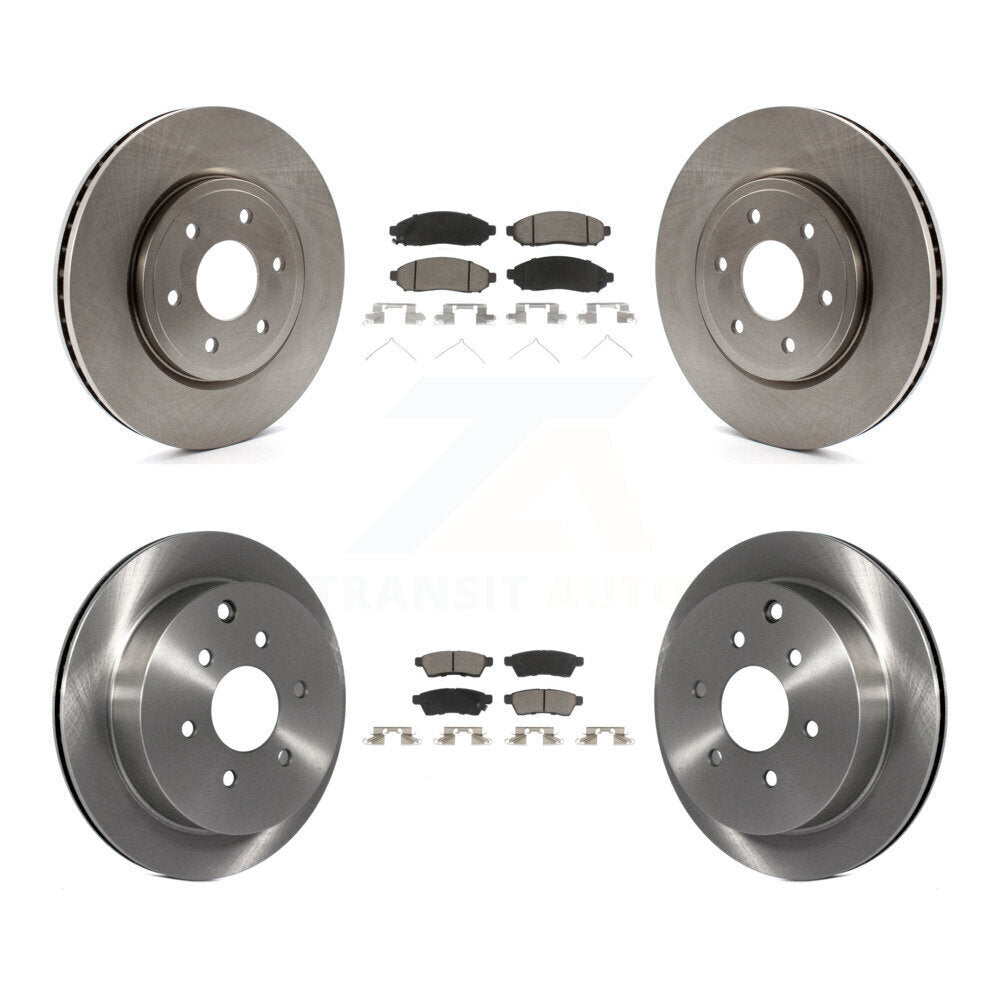 [Avant + Arrière] Kit de Disque et plaquette (céramique) de frein pour Nissan Frontier Xterra Suzuki Equator K8C-101356