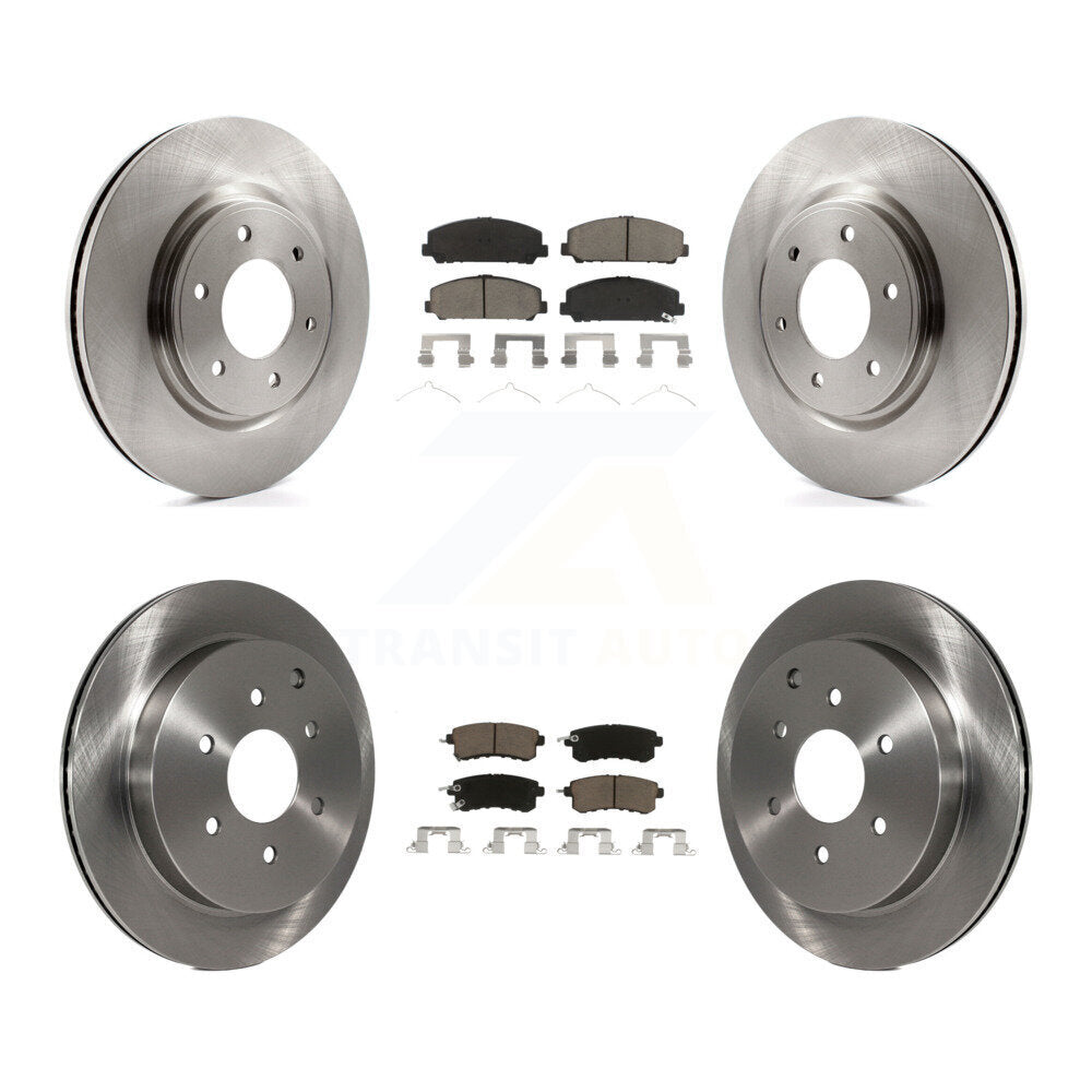 [Avant + Arrière] Kit de Disque et plaquette (céramique) de frein pour INFINITI Nissan Armada QX80 QX56 K8C-101357