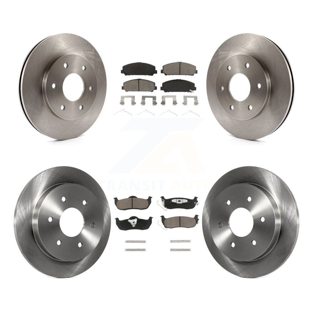 [Avant + Arrière] Kit de Disque et plaquette (céramique) de frein pour 2007 INFINITI QX56 avec 320mm Diameter Rotor To 03 07 K8C-101359