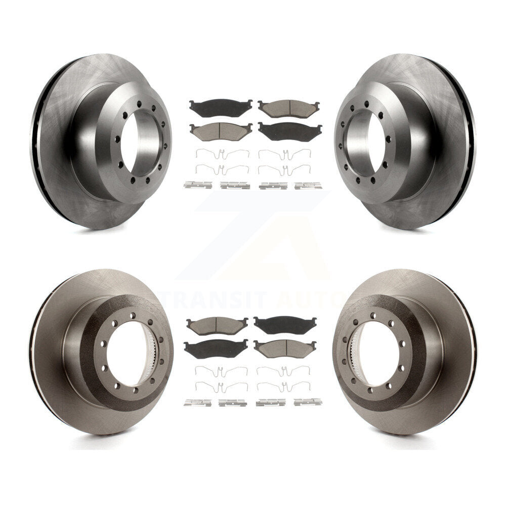 [Avant + Arrière] Kit de Disque et plaquette (céramique) de frein pour Ford F-59 Commercial Stripped Chassis F-53 Motorhome K8C-101360