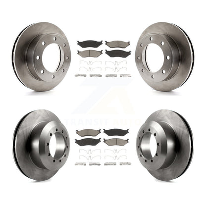 [Avant + Arrière] Kit de Disque et plaquette (céramique) de frein pour 1999 Ford F-450 Super Duty F-550 avec 13.03" Diameter Rotor To 03/22/99 K8C-101362