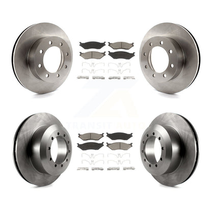 [Avant + Arrière] Kit de Disque et plaquette (céramique) de frein pour Ford E-550 Super Duty F-450 F-550 Econoline K8C-101363