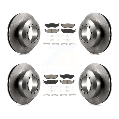 [Avant + Arrière] Kit de Disque et plaquette (céramique) de frein pour Ford F-59 Commercial Stripped Chassis F-53 Motorhome K8C-101364