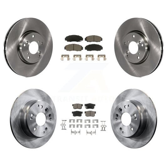 [Avant + Arrière] Kit de Disque et plaquette (céramique) de frein pour 2004-2005 Acura TL Automatic transmission K8C-101366