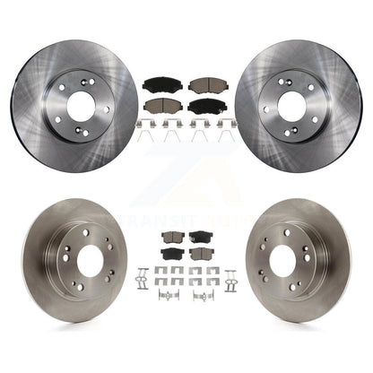 [Avant + Arrière] Kit de Disque et plaquette (céramique) de frein pour 2003-2007 Honda Accord 2.4L Excluding Vehicles Built Canadian Market K8C-101371