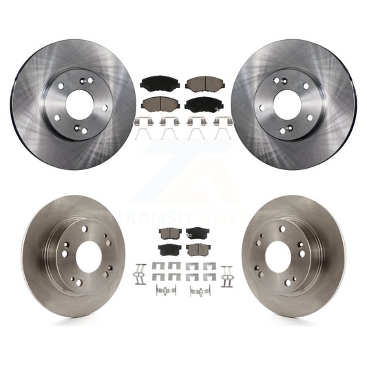 [Avant + Arrière] Kit de Disque et plaquette (céramique) de frein pour 2003-2007 Honda Accord 2.4L Excluding Vehicles Built Canadian Market K8C-101371