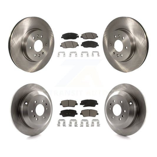 [Avant + Arrière] Kit de Disque et plaquette (céramique) de frein pour 2009-2011 Kia Borrego K8C-101377