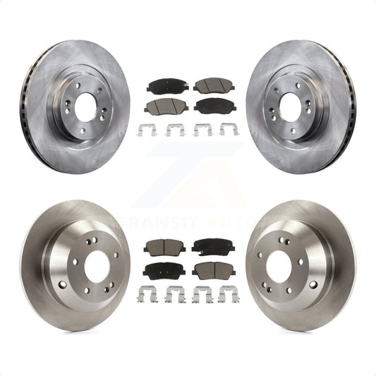 [Avant + Arrière] Kit de Disque et plaquette (céramique) de frein pour 2013-2016 Hyundai Santa Fe XL 3.3L K8C-101381 par Transit Auto