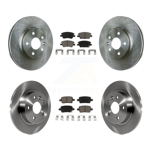 [Avant + Arrière] Kit de Disque et plaquette (céramique) de frein pour 2016 Chevrolet Cruze avec 268mm Diameter Rotor K8C-101385