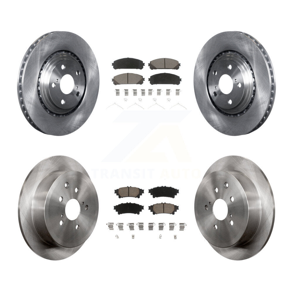 [Avant + Arrière] Kit de Disque et plaquette (céramique) de frein pour Toyota Highlander Sienna Lexus RX350 RX450h K8C-101387