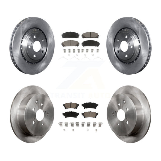 [Avant + Arrière] Kit de Disque et plaquette (céramique) de frein pour Toyota Highlander Sienna Lexus RX350 RX450h K8C-101387
