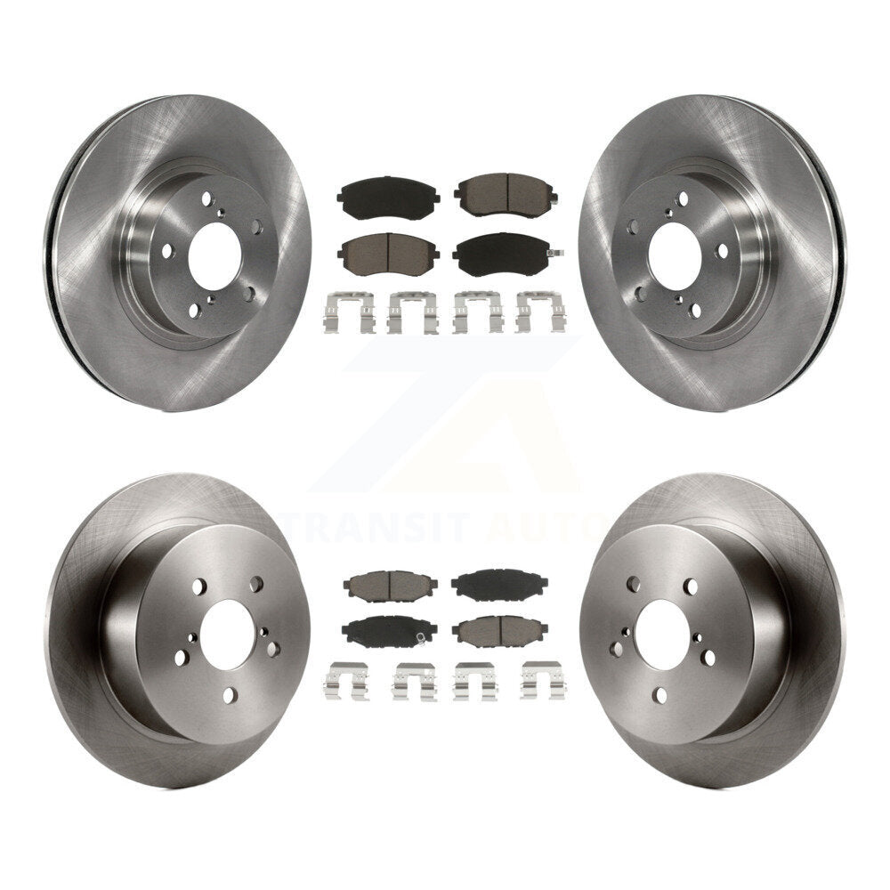 [Avant + Arrière] Kit de Disque et plaquette (céramique) de frein pour 2005 Subaru Legacy i Limited avec 277mm Diameter Rotor K8C-101402
