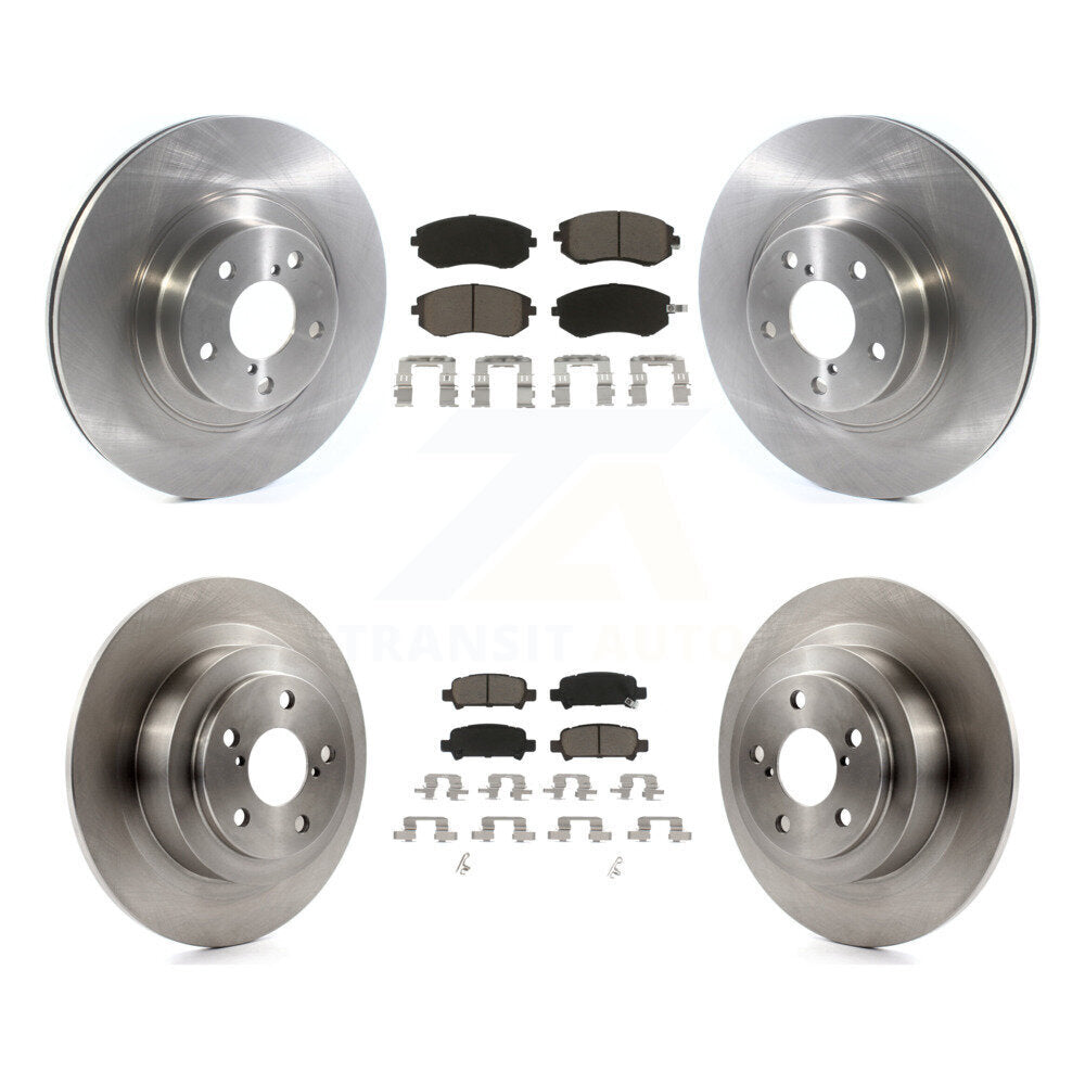 [Avant + Arrière] Kit de Disque et plaquette (céramique) de frein pour 2005-2006 Subaru Baja Turbocharged avec 292mm Diameter Rotor K8C-101405