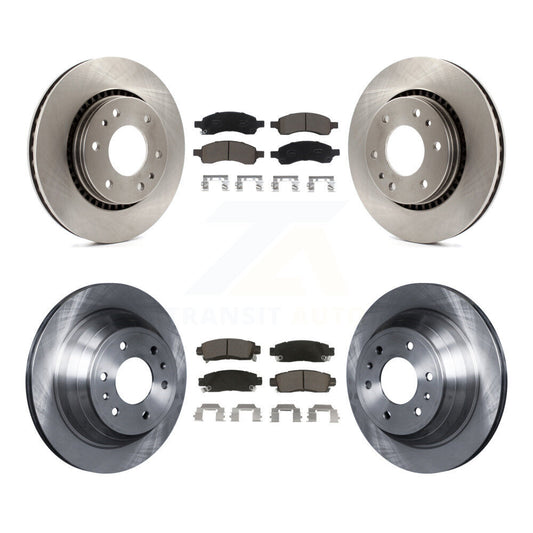 [Avant + Arrière] Kit de Disque et plaquette (céramique) de frein pour Chevrolet Trailblazer GMC Envoy Buick Rainier Isuzu Ascender K8C-101417