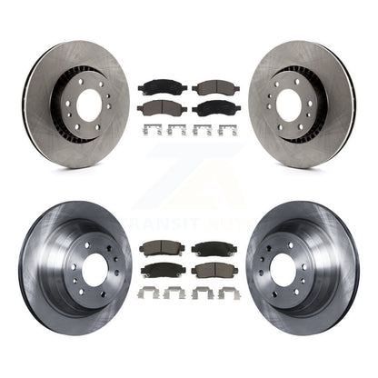 [Avant + Arrière] Kit de Disque et plaquette (céramique) de frein pour Chevrolet Trailblazer GMC Envoy EXT XL Buick Rainier Saab 9-7x Isuzu Ascender K8C-101419