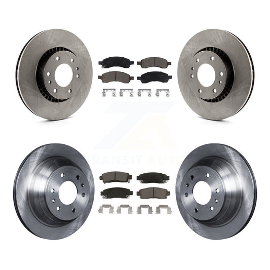 [Avant + Arrière] Kit de Disque et plaquette (céramique) de frein pour Chevrolet Trailblazer GMC Envoy EXT XL Buick Rainier Saab 9-7x Isuzu Ascender K8C-101419