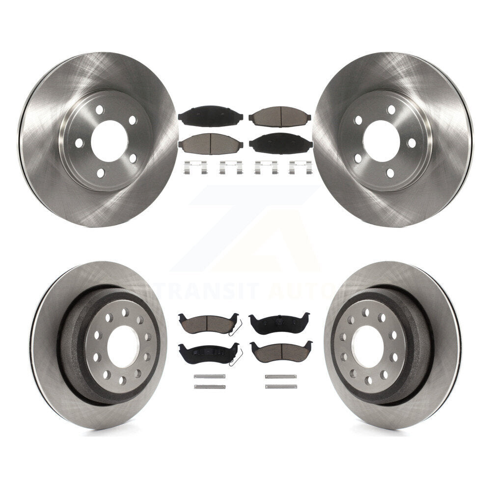 [Avant + Arrière] Kit de Disque et plaquette (céramique) de frein pour 2003-2011 Lincoln Town Car Sedan K8C-101428