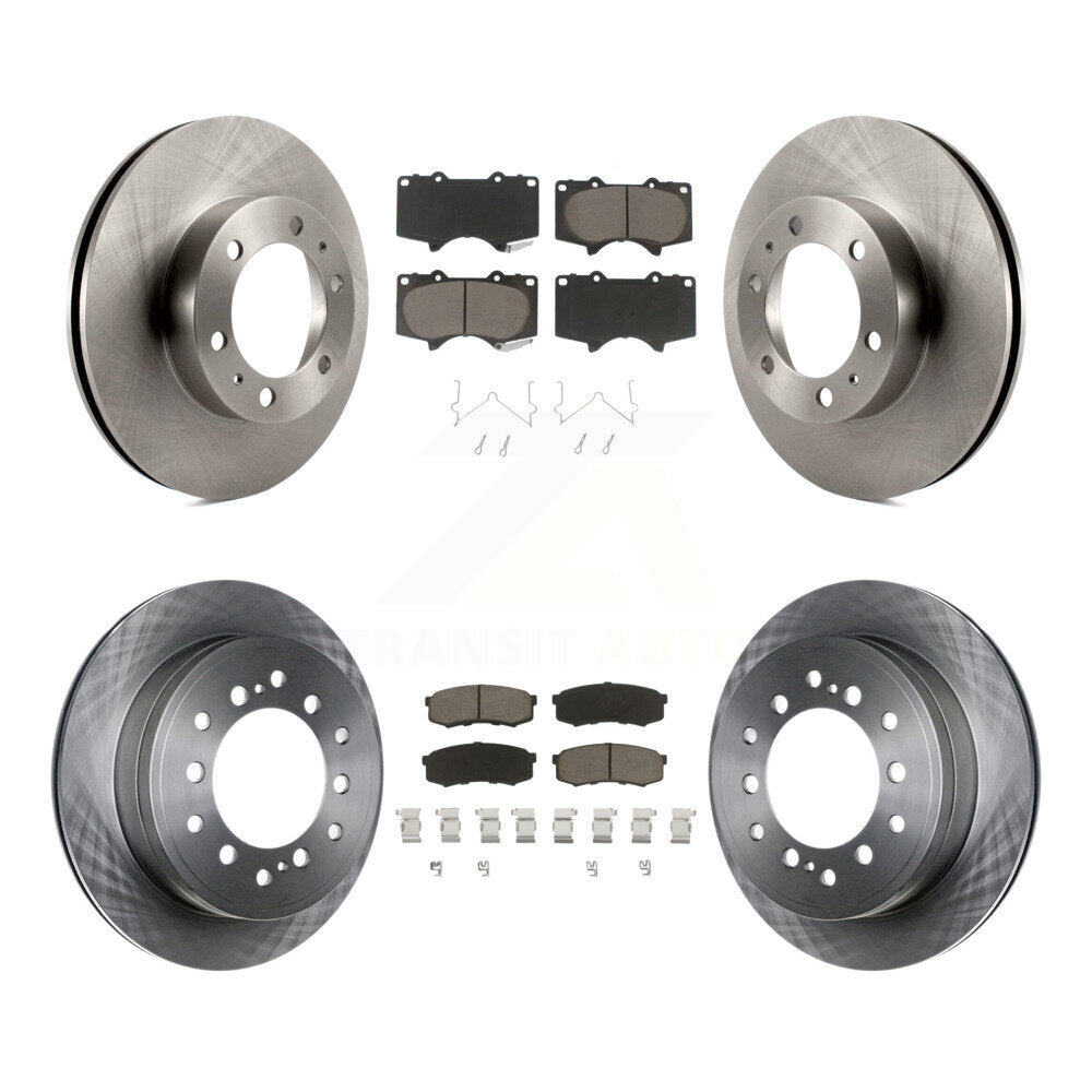 [Avant + Arrière] Kit de Disque et plaquette (céramique) de frein pour 2010-2014 Toyota FJ Cruiser K8C-101435