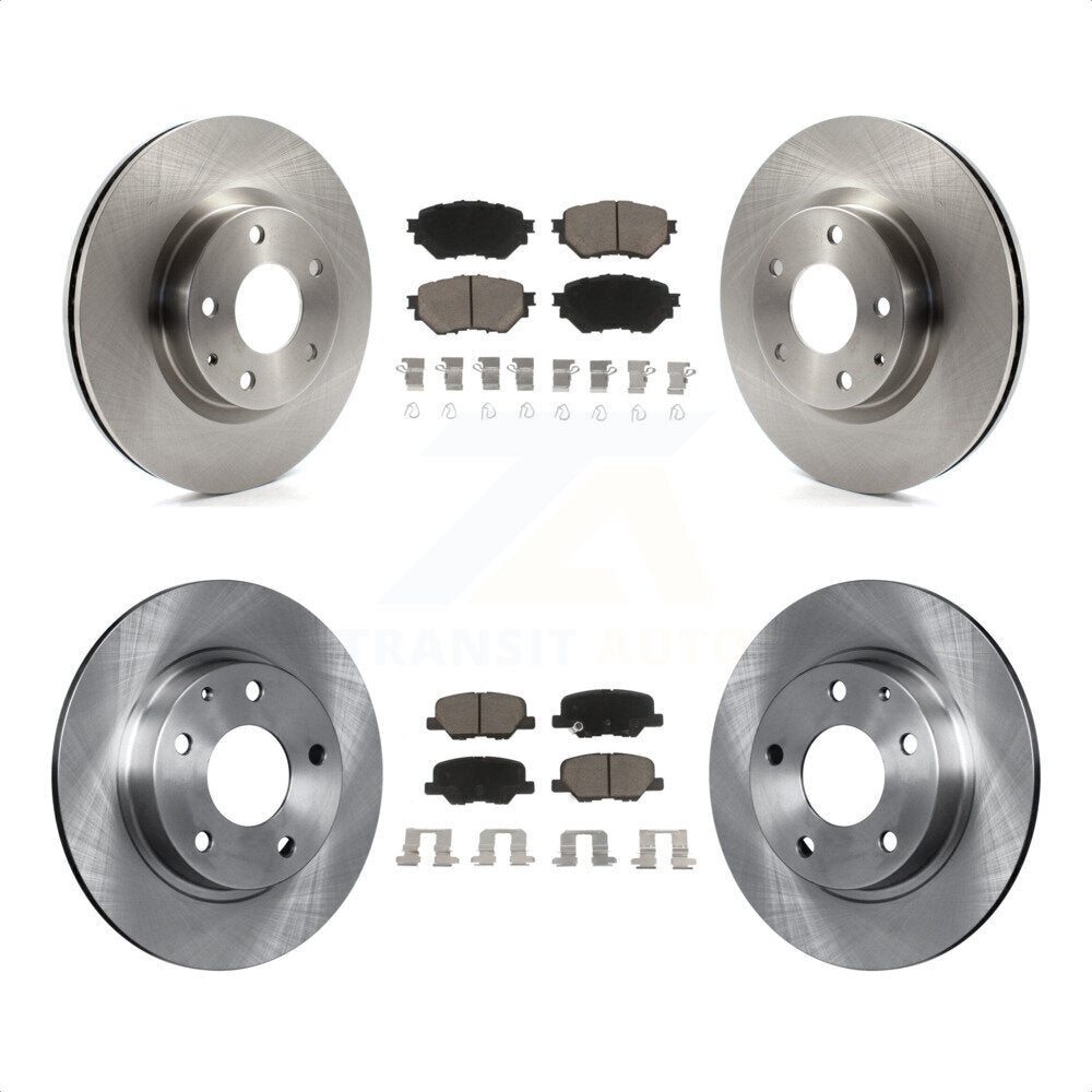 [Avant + Arrière] Kit de Disque et plaquette (céramique) de frein pour Mazda 3 Sport 2.5L K8C-101438 par Transit Auto
