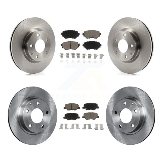 [Avant + Arrière] Kit de Disque et plaquette (céramique) de frein pour Mazda 3 Sport 2.5L K8C-101438 par Transit Auto