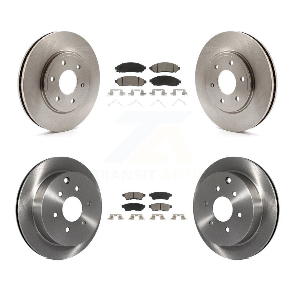 [Avant + Arrière] Kit de Disque et plaquette (céramique) de frein pour Nissan Frontier Suzuki Equator 2.5L K8C-101445