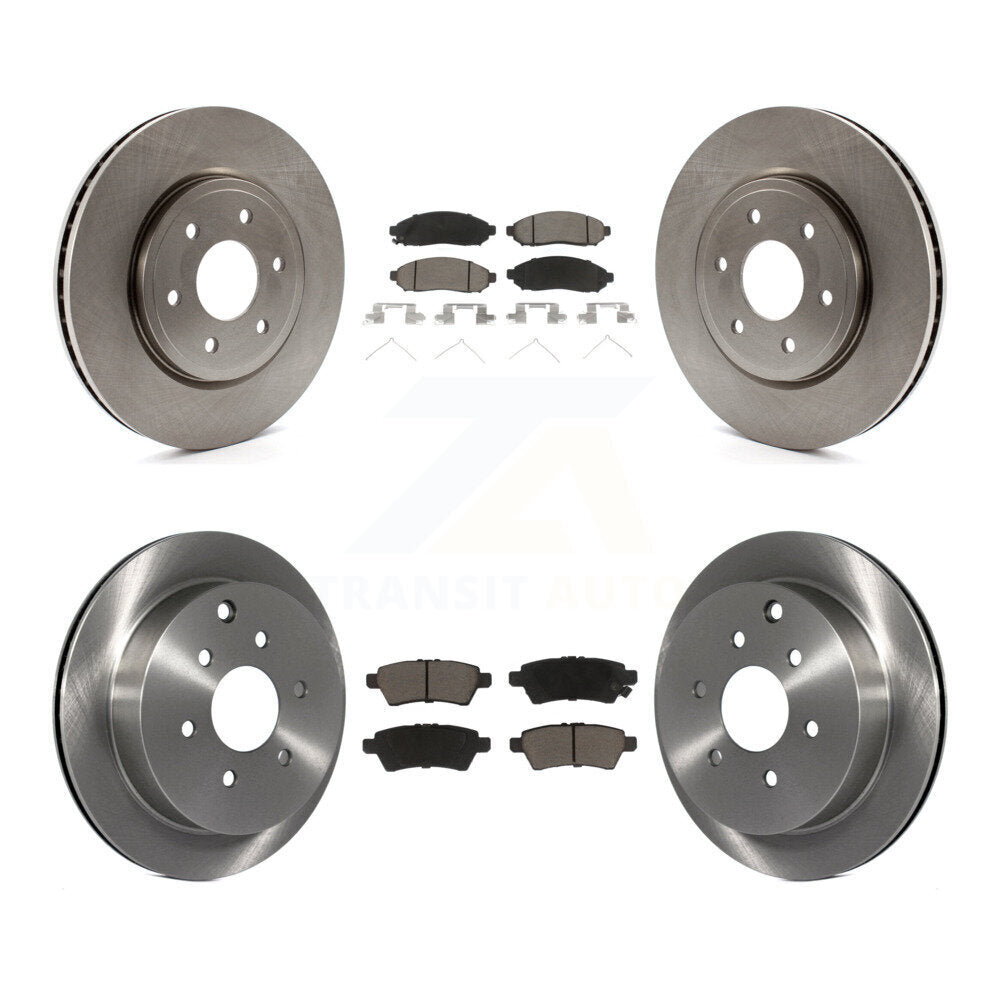 [Avant + Arrière] Kit de Disque et plaquette (céramique) de frein pour 2006-2007 Nissan Xterra K8C-101446