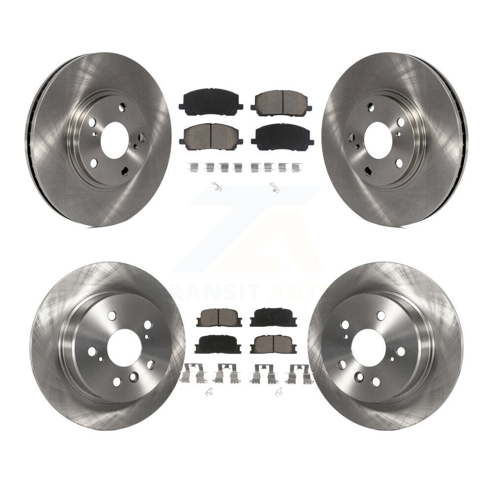 [Avant + Arrière] Kit de Disque et plaquette (céramique) de frein pour 2001-2003 Toyota Highlander AWD K8C-101449