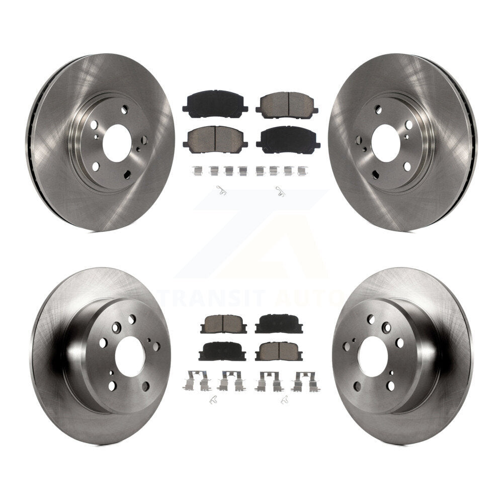 [Avant + Arrière] Kit de Disque et plaquette (céramique) de frein pour 2001-2003 Toyota Highlander FWD K8C-101450