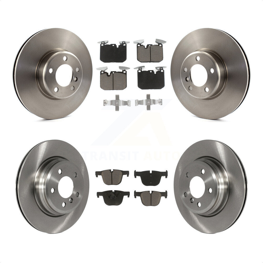 [Avant + Arrière] Kit de Disque et plaquette (céramique) de frein pour BMW 340i xDrive 435i 440i Gran Coupe ActiveHybrid 3 sans Blue Painted Calipers K8C-101452 par Transit Auto