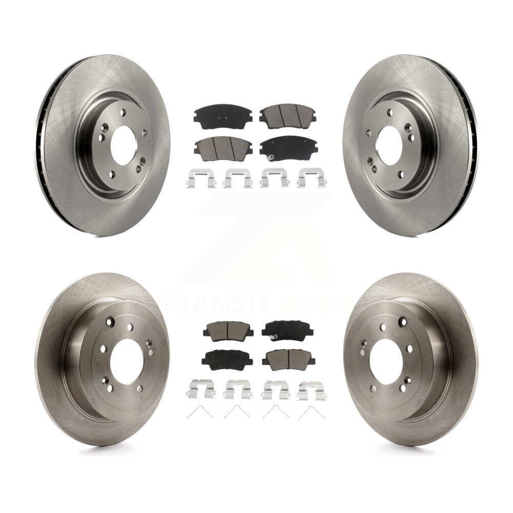 [Avant + Arrière] Kit de Disque et plaquette (céramique) de frein pour 2017-2021 Kia Sportage Turbocharged avec Manual Parking K8C-101453