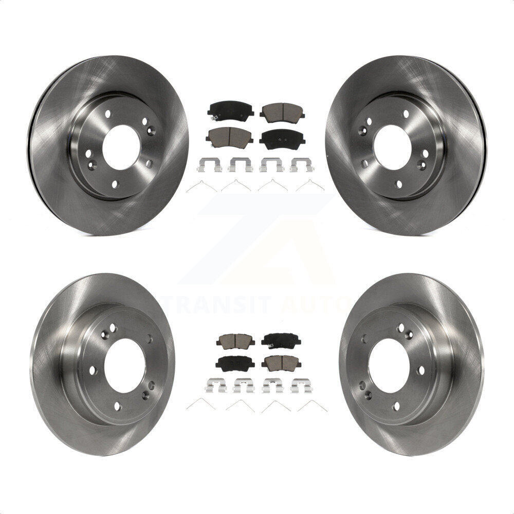 [Avant + Arrière] Kit de Disque et plaquette (céramique) de frein pour 2017-2020 Hyundai Elantra 2.0L K8C-101455 par Transit Auto