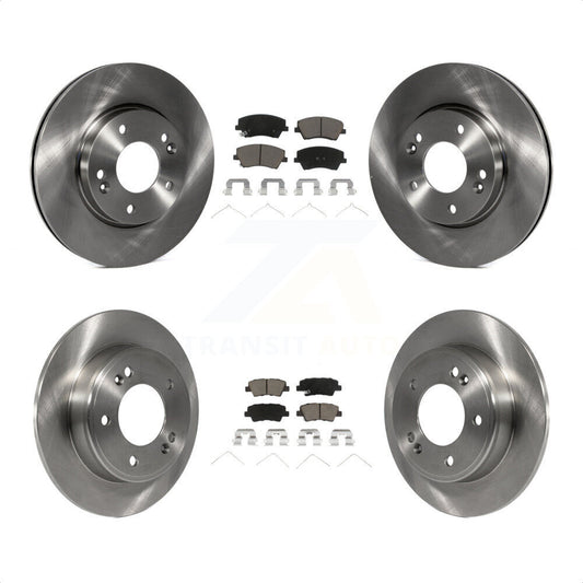 [Avant + Arrière] Kit de Disque et plaquette (céramique) de frein pour 2017-2020 Hyundai Elantra 2.0L K8C-101455 par Transit Auto