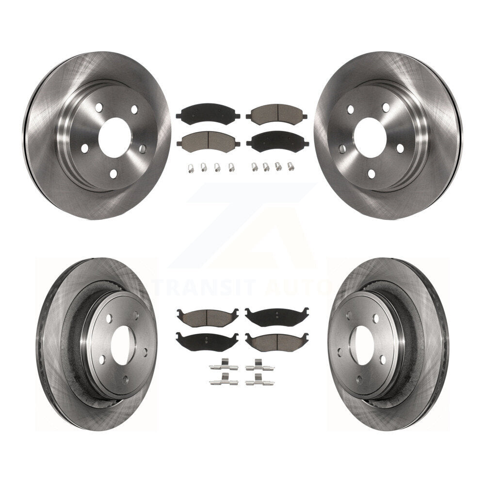 [Avant + Arrière] Kit de Disque et plaquette (céramique) de frein pour Ram 1500 Dodge Classic Durango Chrysler Aspen K8C-101456