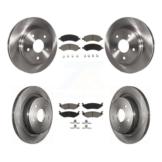 [Avant + Arrière] Kit de Disque et plaquette (céramique) de frein pour Ram 1500 Dodge Classic Durango Chrysler Aspen K8C-101456