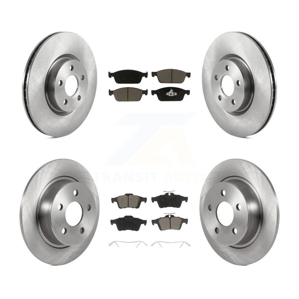 [Avant + Arrière] Kit de Disque et plaquette (céramique) de frein pour Ford Connect K8C-101474