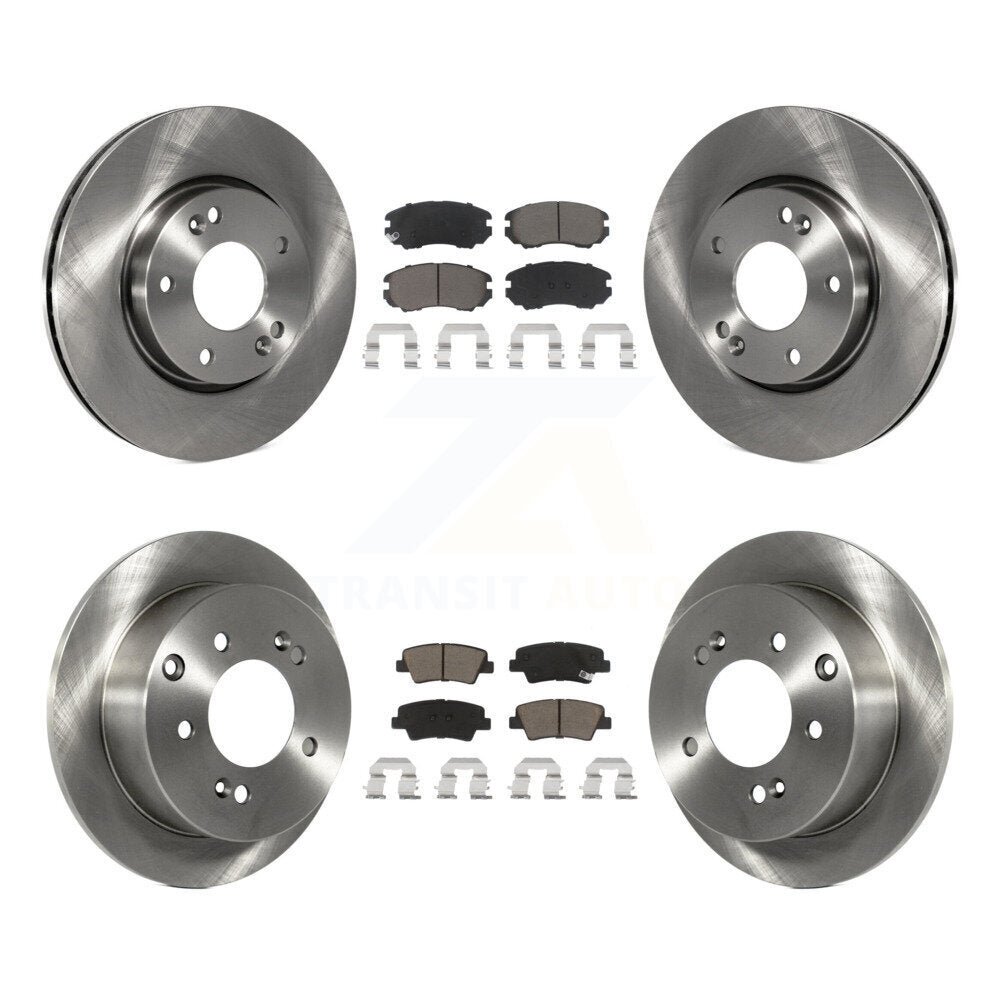 [Avant + Arrière] Kit de Disque et plaquette (céramique) de frein pour 2012-2013 Kia Soul K8C-101480