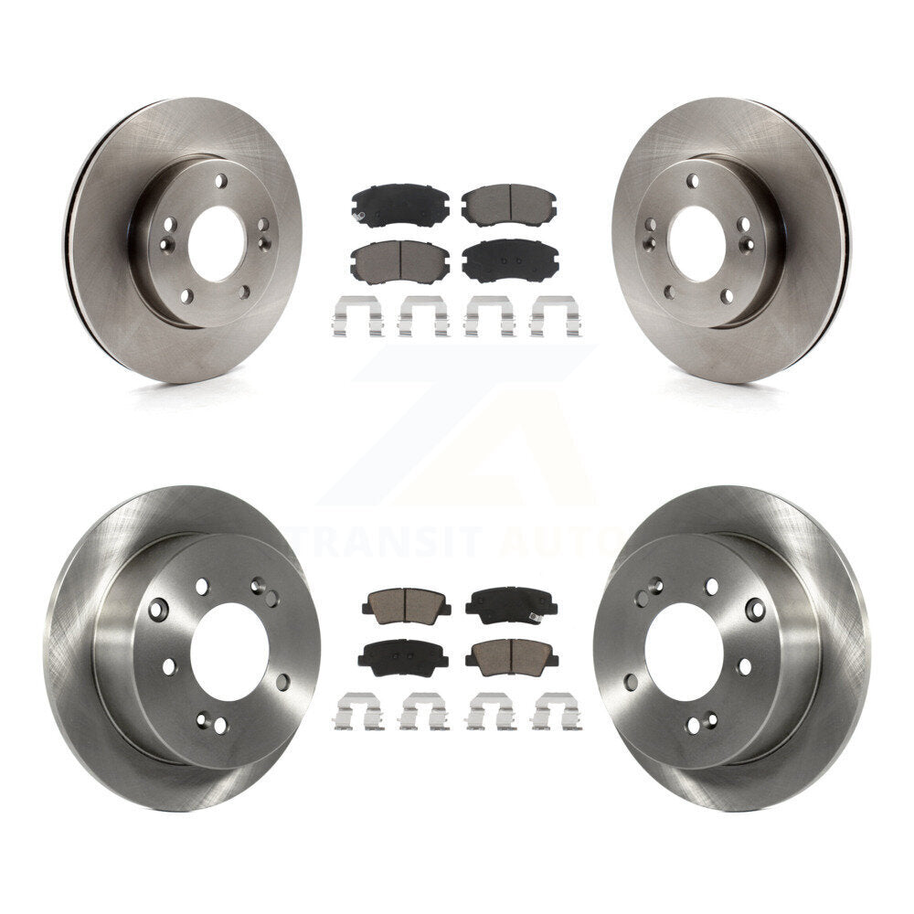[Avant + Arrière] Kit de Disque et plaquette (céramique) de frein pour 2010-2011 Kia Soul 1.6L K8C-101483