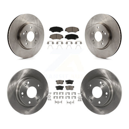 [Avant + Arrière] Kit de Disque et plaquette (céramique) de frein pour 2015 Honda Civic EX avec Coupe Manual transmission K8C-101497