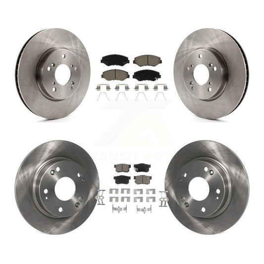[Avant + Arrière] Kit de Disque et plaquette (céramique) de frein pour 2015 Honda Civic EX avec Coupe Manual transmission K8C-101497
