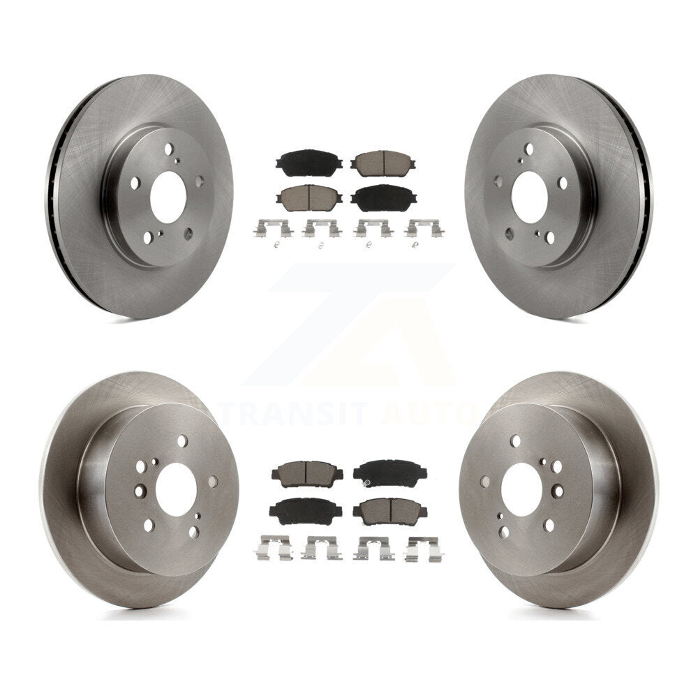 [Avant + Arrière] Kit de Disque et plaquette (céramique) de frein pour 2004-2010 Toyota Sienna K8C-101501