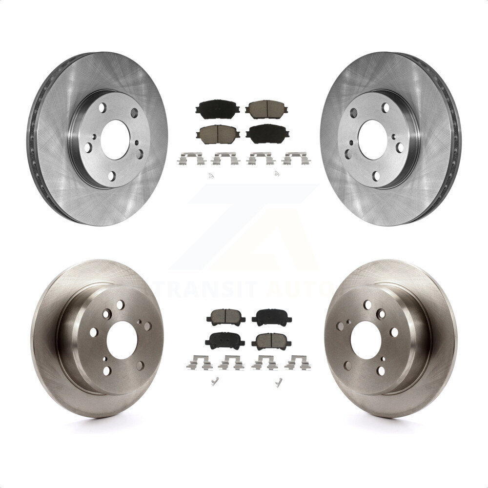 [Avant + Arrière] Kit de Disque et plaquette (céramique) de frein pour 2005-2006 Toyota Camry Base LE Vehicles Manufactured In USA K8C-101503 par Transit Auto