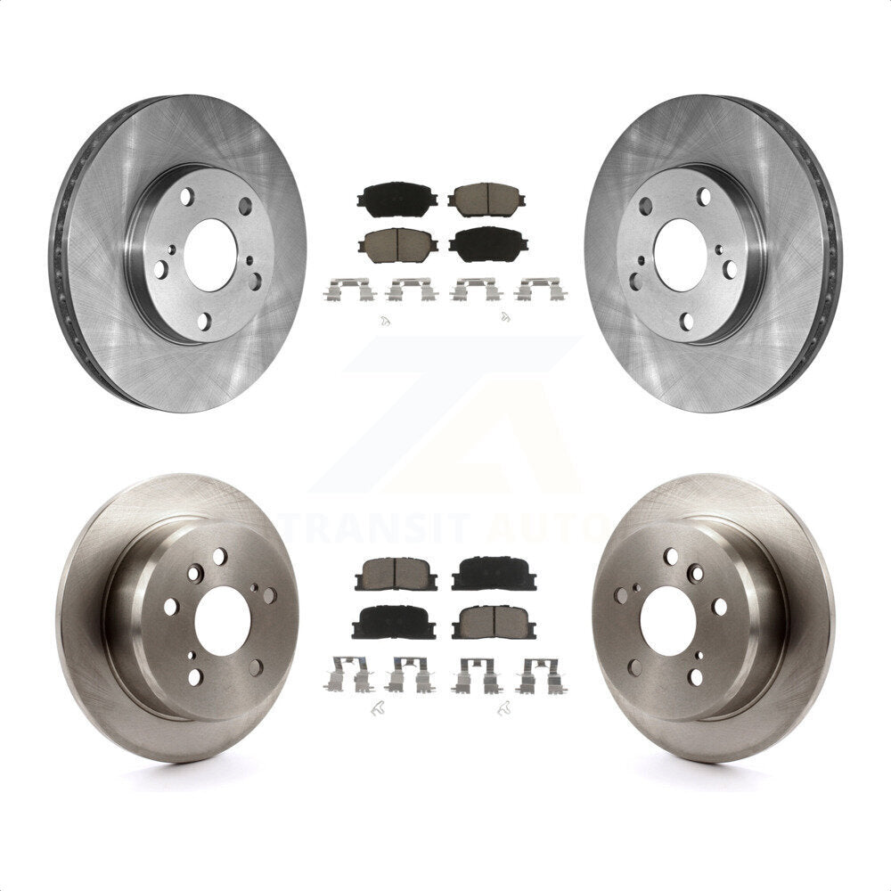[Avant + Arrière] Kit de Disque et plaquette (céramique) de frein pour 2005-2006 Toyota Camry Base LE Vehicles Manufactured In Japan K8C-101504 par Transit Auto