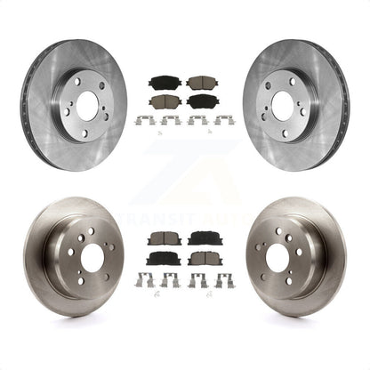 [Avant + Arrière] Kit de Disque et plaquette (céramique) de frein pour 2005-2006 Toyota Camry Base LE Vehicles Manufactured In Japan K8C-101504 par Transit Auto
