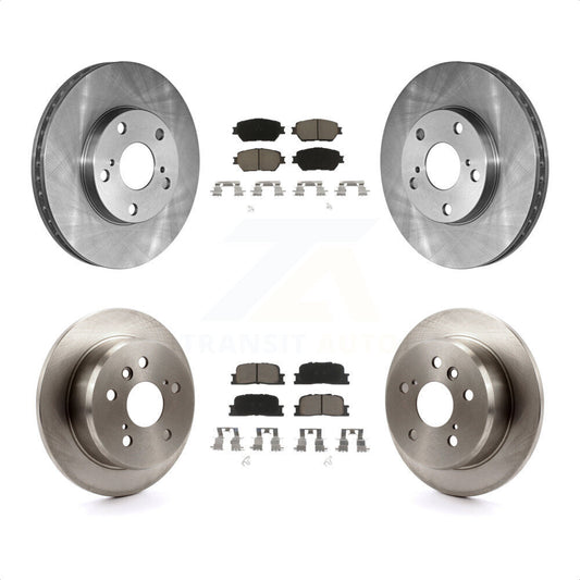 [Avant + Arrière] Kit de Disque et plaquette (céramique) de frein pour 2005-2006 Toyota Camry Base LE Vehicles Manufactured In Japan K8C-101504 par Transit Auto
