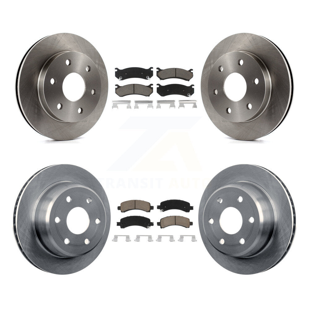 [Avant + Arrière] Kit de Disque et plaquette (céramique) de frein pour Chevrolet Tahoe GMC Suburban 1500 Yukon Avalanche XL Cadillac Escalade Express Savana K8C-101515