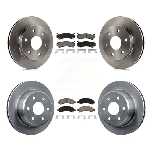 [Avant + Arrière] Kit de Disque et plaquette (céramique) de frein pour Chevrolet Tahoe GMC Suburban 1500 Yukon Avalanche XL Cadillac Escalade Express Savana K8C-101515