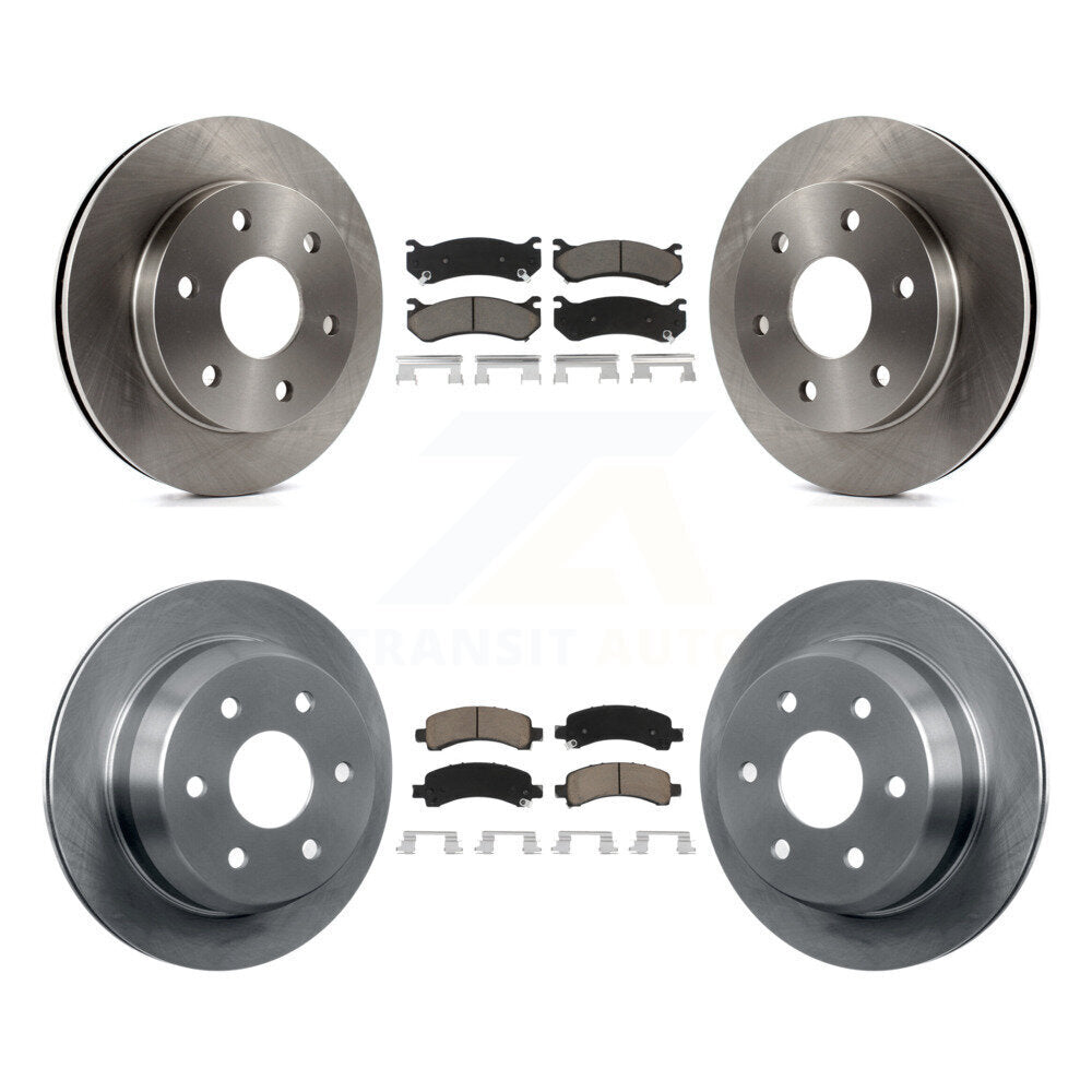 [Avant + Arrière] Kit de Disque et plaquette (céramique) de frein pour 2002 Chevrolet Avalanche 1500 avec Single Piston Caliper K8C-101516